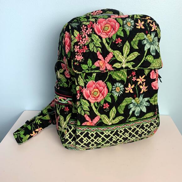 Vera Bradley Handbags - Vera Bradley Botanica Print Large Backpack (Retired Print)